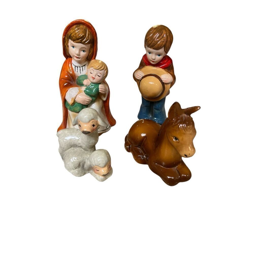 Vintage 1979 Nativity by Enesco 4 piece